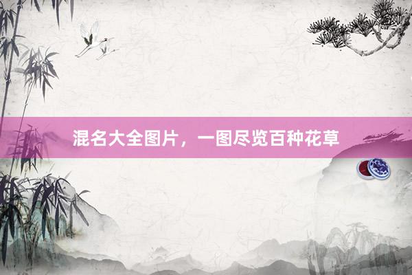 混名大全图片，一图尽览百种花草