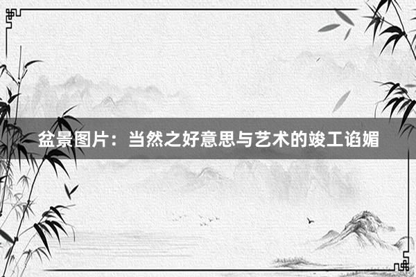 盆景图片：当然之好意思与艺术的竣工谄媚